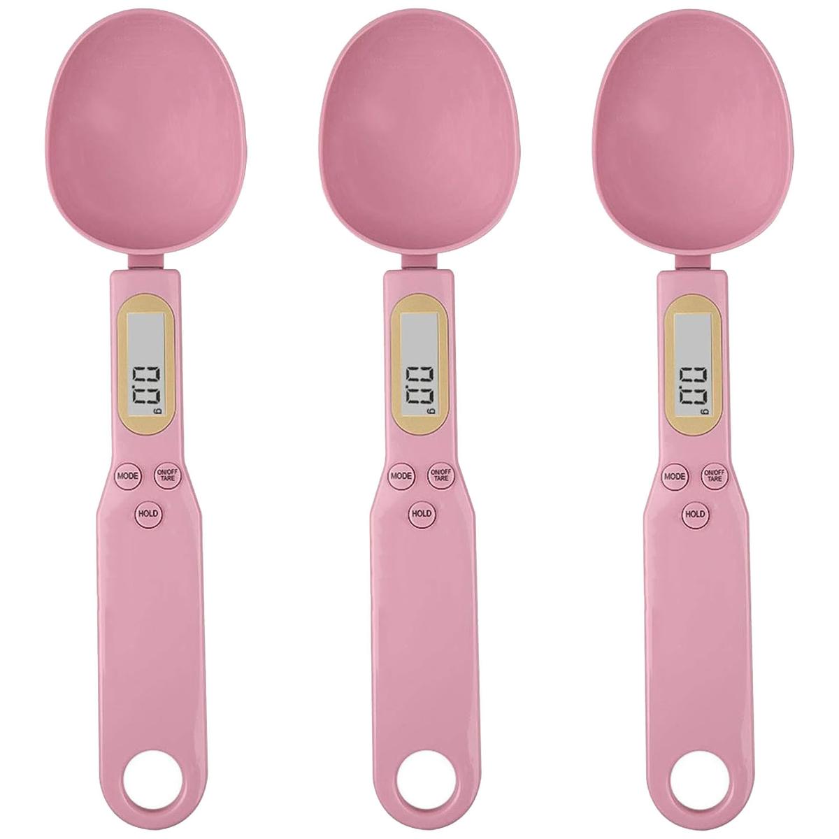 Foto 2 pulgar | Básculas de Cocina Con Pantalla Led Ventdepot Mxopk-003 3 Piezas Rosa