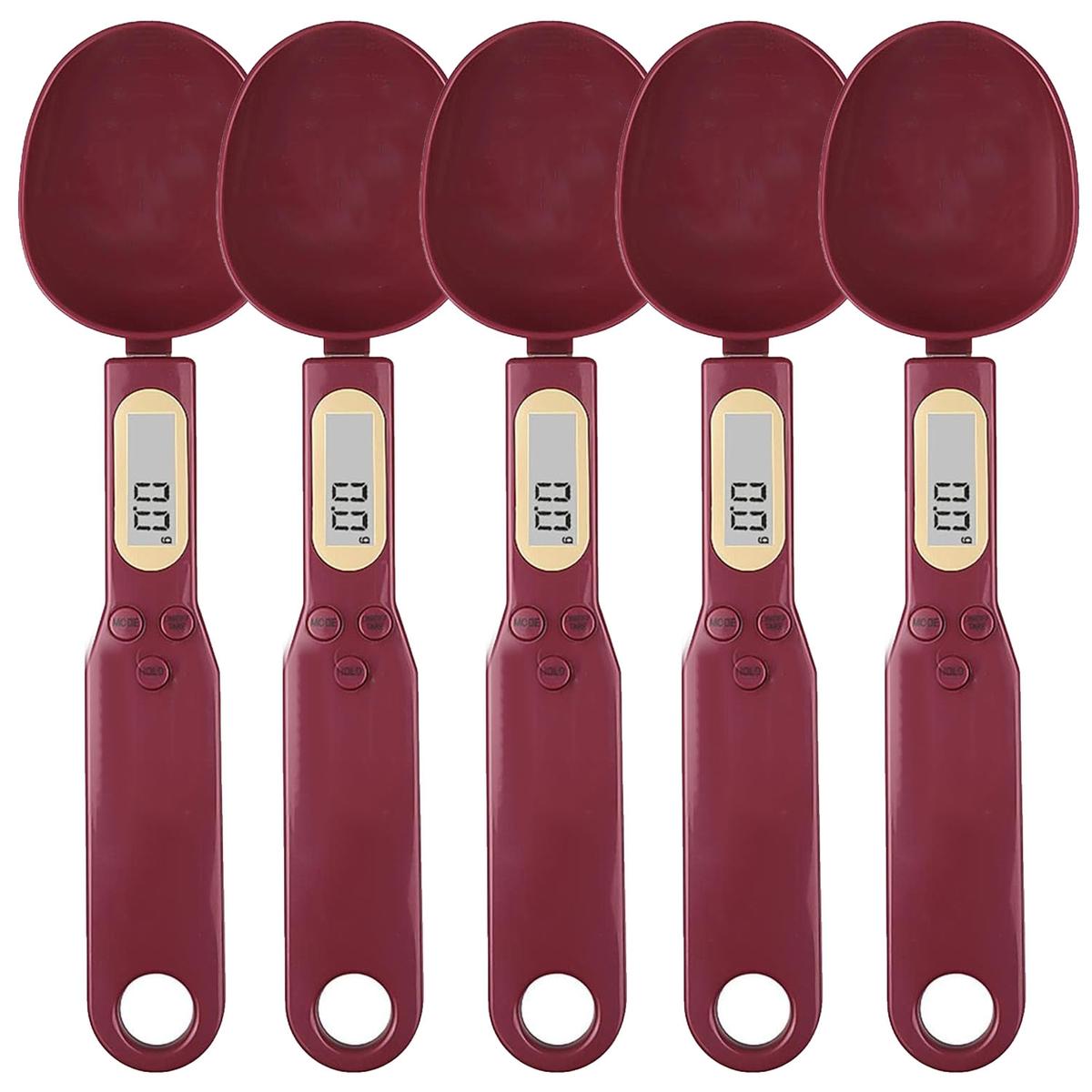 Foto 2 pulgar | Cuchara para Basculaventdepot Mxooe-005 5 Piezas Rojo