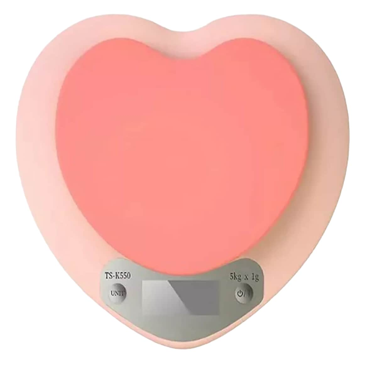 Bascula de Cocina Recargable Corazón Rosa $579