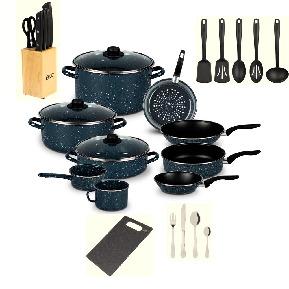 Foto 1 | Batería De Cocina Ekco Acero Esmaltado 40 Piezas
