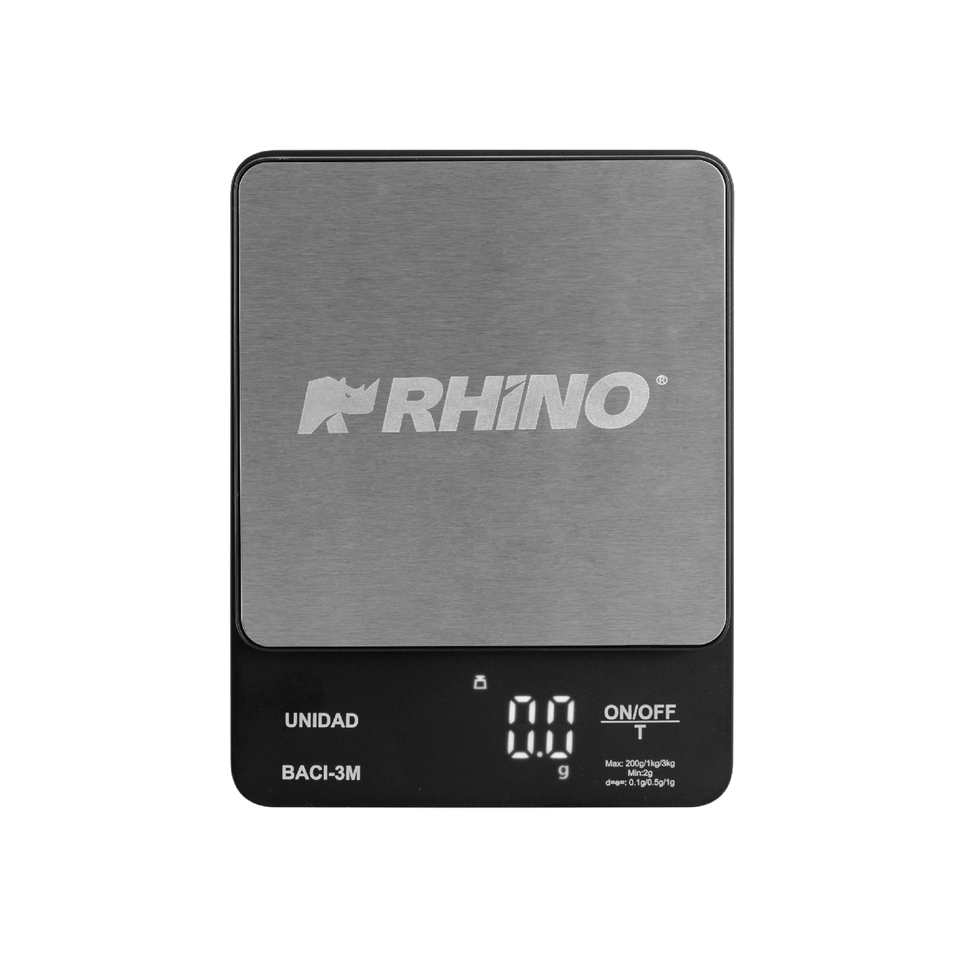 Foto 3 pulgar | Básculas de Precisión Rhino BACI-3M Negro Báscula de Cocina de 3 kg