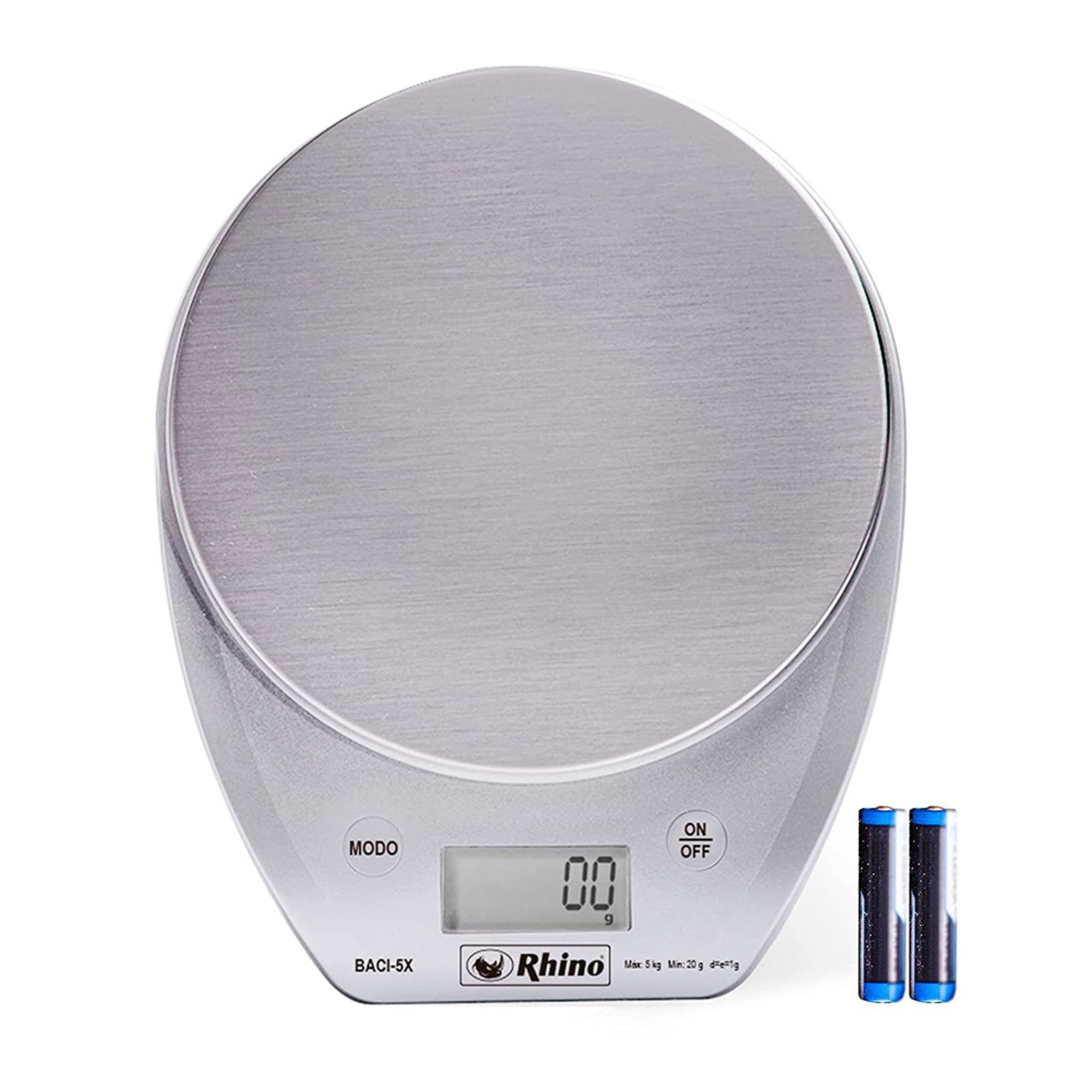 Foto 2 pulgar | Básculas de Cocina Rhino Baci-5x Gris de 5 Kg con Bluetooth