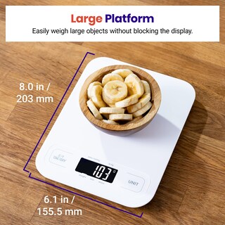 Foto 5 | Báscula De Cocina Digital Etekcity, Mecánica, De Pesaje, Color Blanco - Venta Internacional.