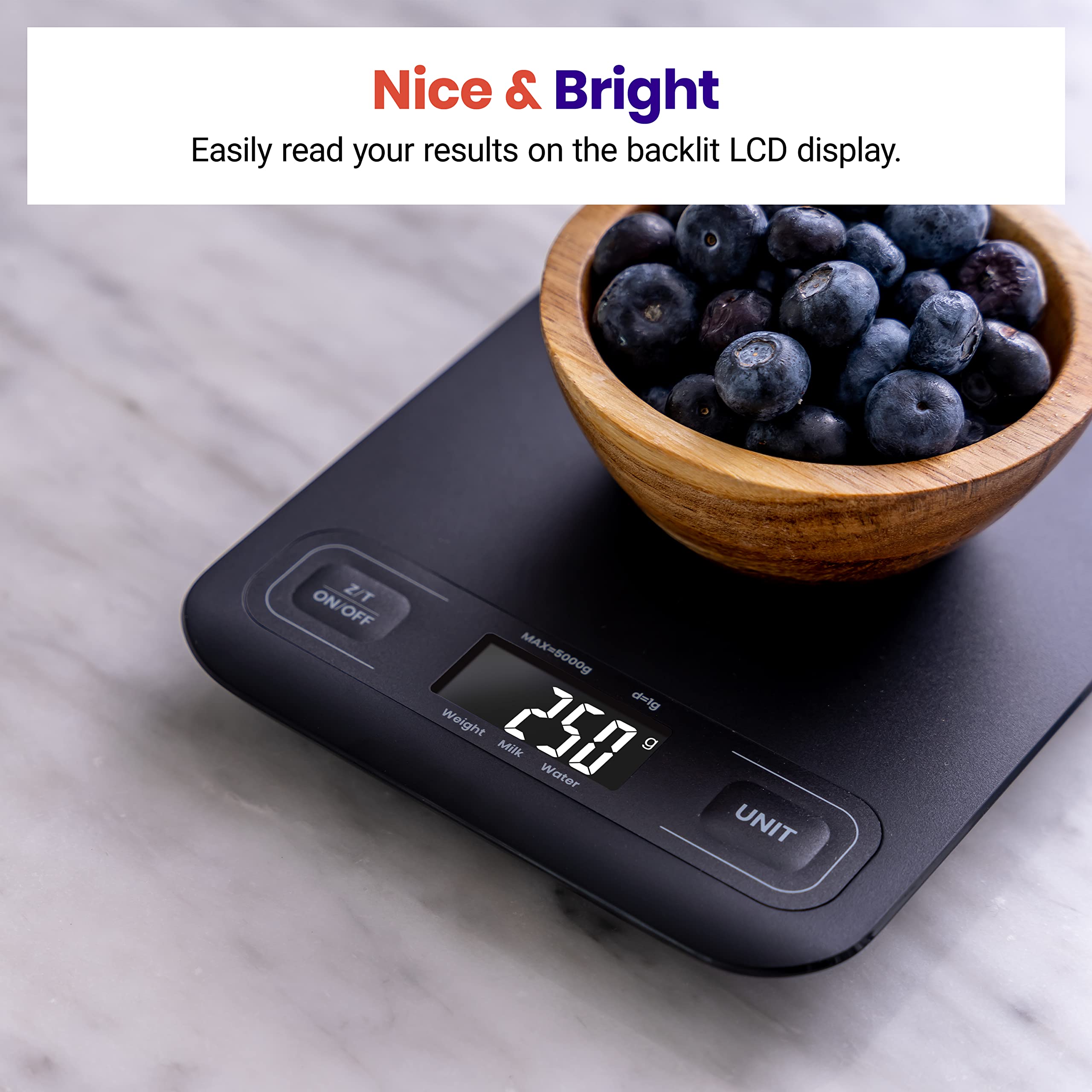 Foto 5 | Báscula De Cocina Digital Etekcity Con Pesaje Mecánico Negro - Venta Internacional.