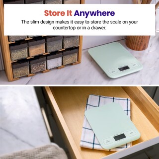 Foto 6 | Báscula De Cocina Digital Etekcity Con Pantalla Lcd En Gramos Y Onzas, Color Verde - Venta Internacional.