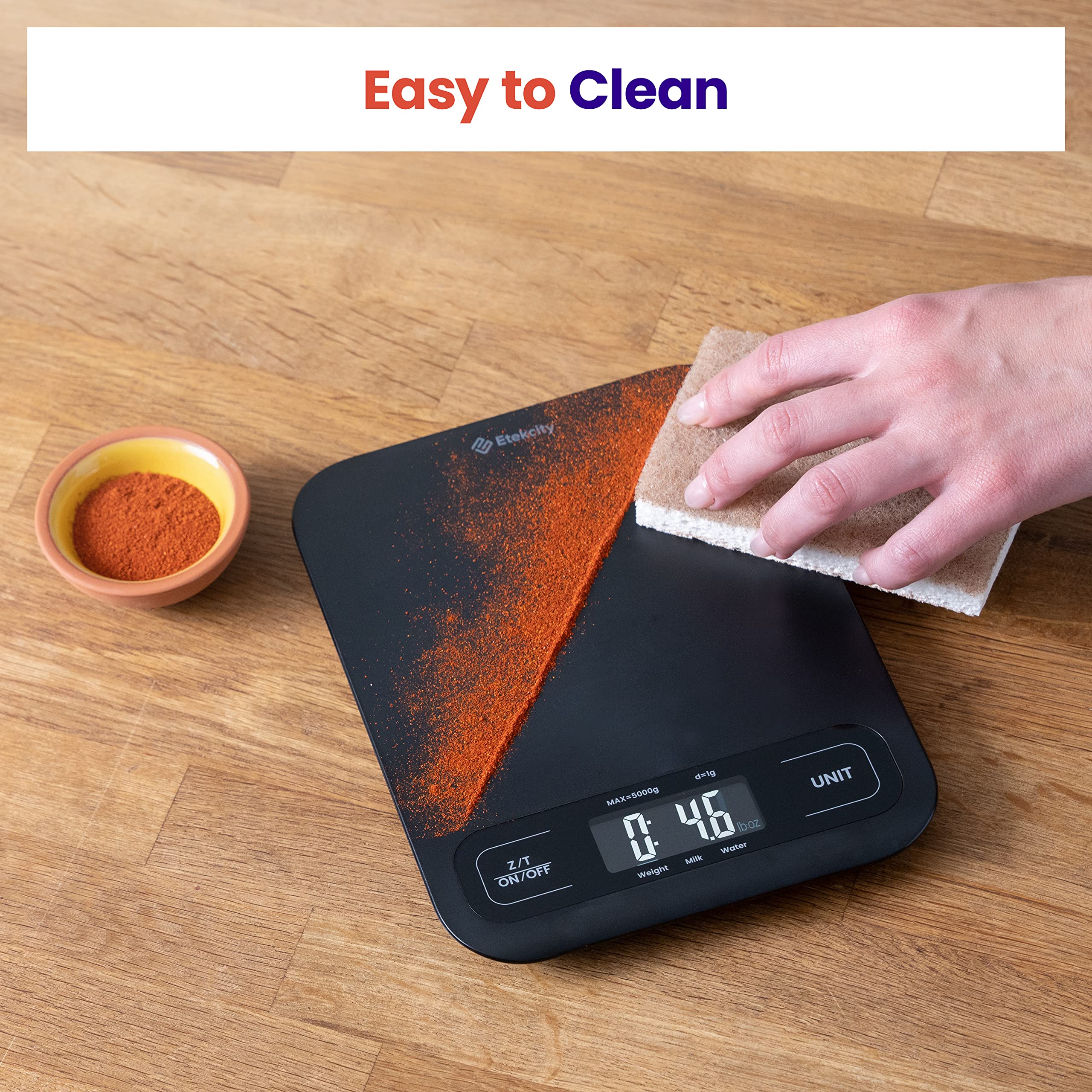Foto 7 pulgar | Báscula De Cocina Mecánica Digital Etekcity Con Un Peso De 5 Kg - Venta Internacional.