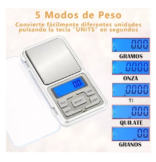Foto 2 | Báscula Digital de Precisión 0.01g a 500g con Pantalla LCD de Alta Definición y Visión Nocturna