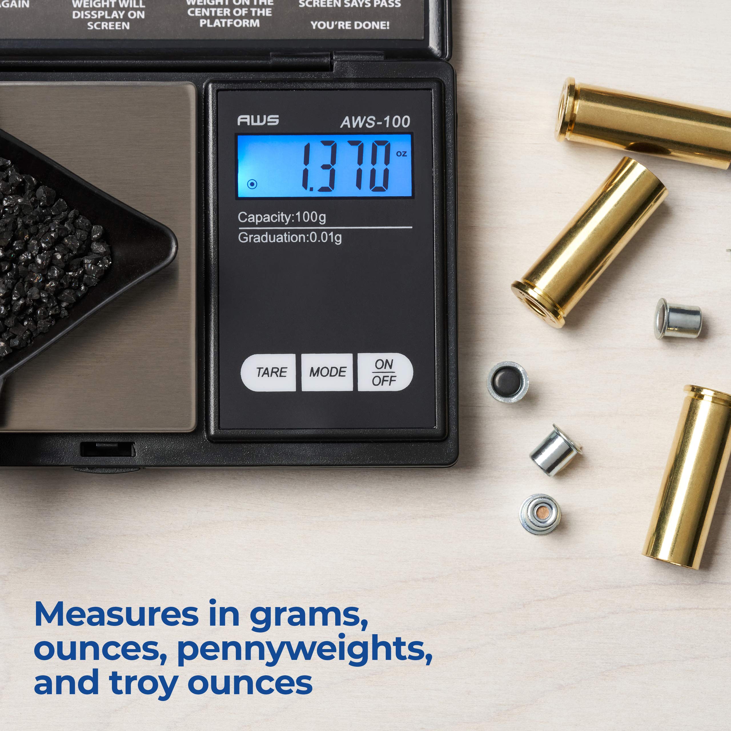 Foto 5 pulgar | Báscula De Bolsillo American Weigh Scales Aws-100 Negra - Venta Internacional.