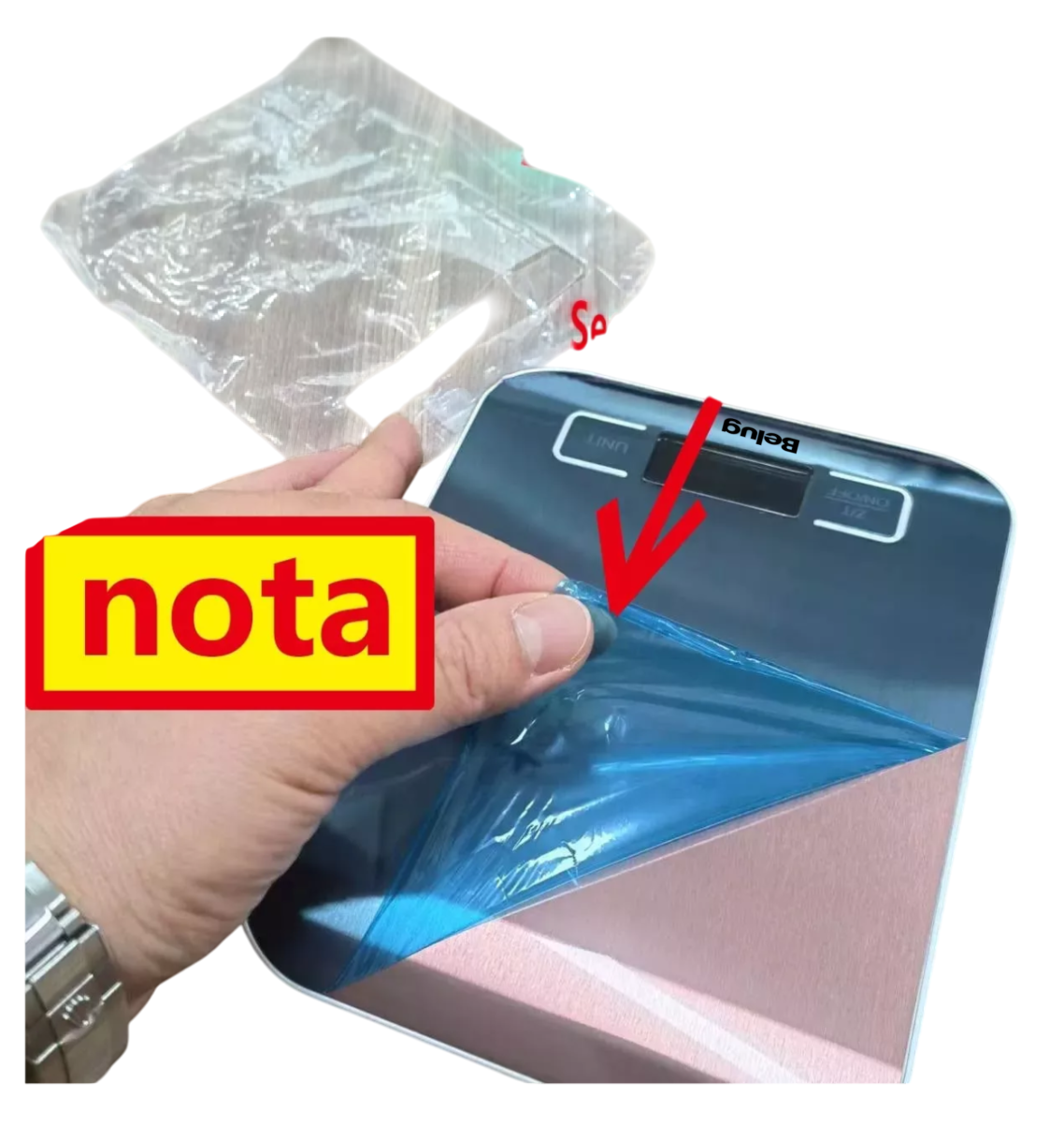 Foto 3 pulgar | Bascula Digital Para Cocina Gramera Pesa 1 Gramo A 5 Kilos, Belug Rosa