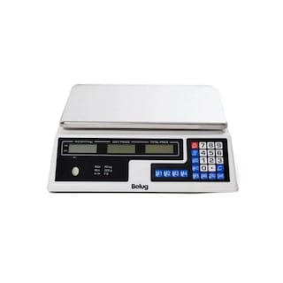 Foto 1 | Báscula Comercial Digital 40 Kg Recargable Tecla Tara Belug, Color Blanco