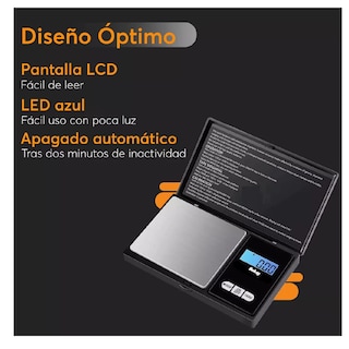 Foto 4 | Gramera De Cocina Balanza 0.01gr A 200gr 2 Decimales Digital Belug, Negro