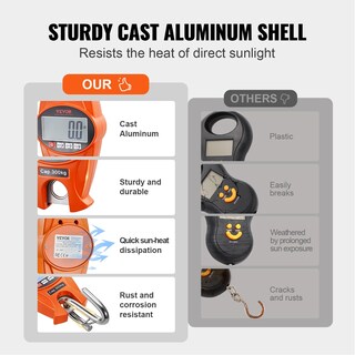 Foto 3 | Báscula De Grúa Vevor Digital De 300 Kg/660 Libras Con Carcasa De Aluminio Fundido - Venta Internacional.