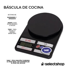 Foto 2 | Báscula Cocina Digital Gramera Alimentos Alta Precisión 10kg