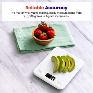 Foto 2 | Báscula De Cocina Digital Etekcity En Gramos Y Onzas, Blanca - Venta Internacional.