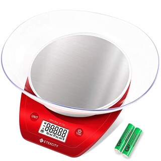 Foto 1 | Báscula De Cocina Etekcity Digital De 0,1 G Con Cuenco De Acero Inoxidable De 5 Kg/11 Libras - Venta Internacional.