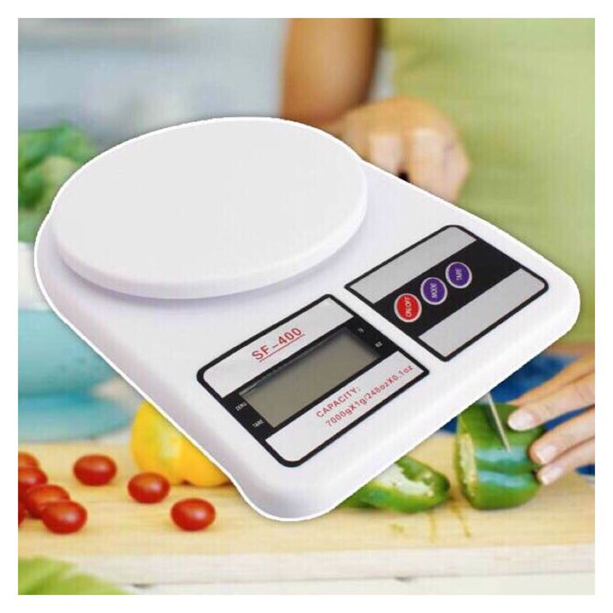 Foto 6 pulgar | Set De 2 Básculas Digitales De Cocina Sf-400 10kg Con Función Tara – Alta Precisión