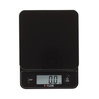 Foto 1 | Báscula Taylor Con Tapa De Cristal Para Alimentos Capacidad De 5 Kg/11 Libras Color Negro - Venta Internacional.