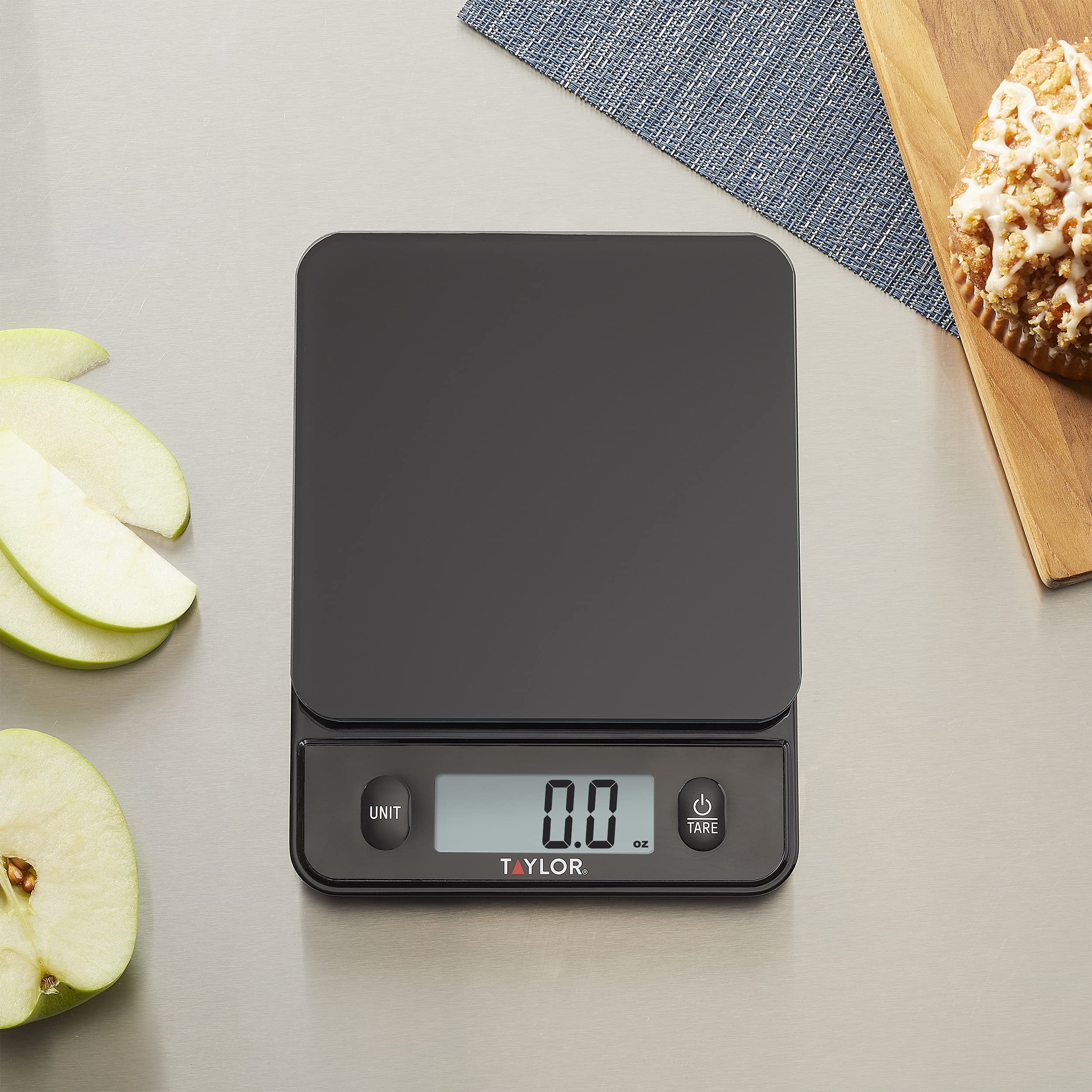Foto 2 | Báscula Taylor Con Tapa De Cristal Para Alimentos  Capacidad De 5 Kg/11 Libras  Color Negro - Venta Internacional.