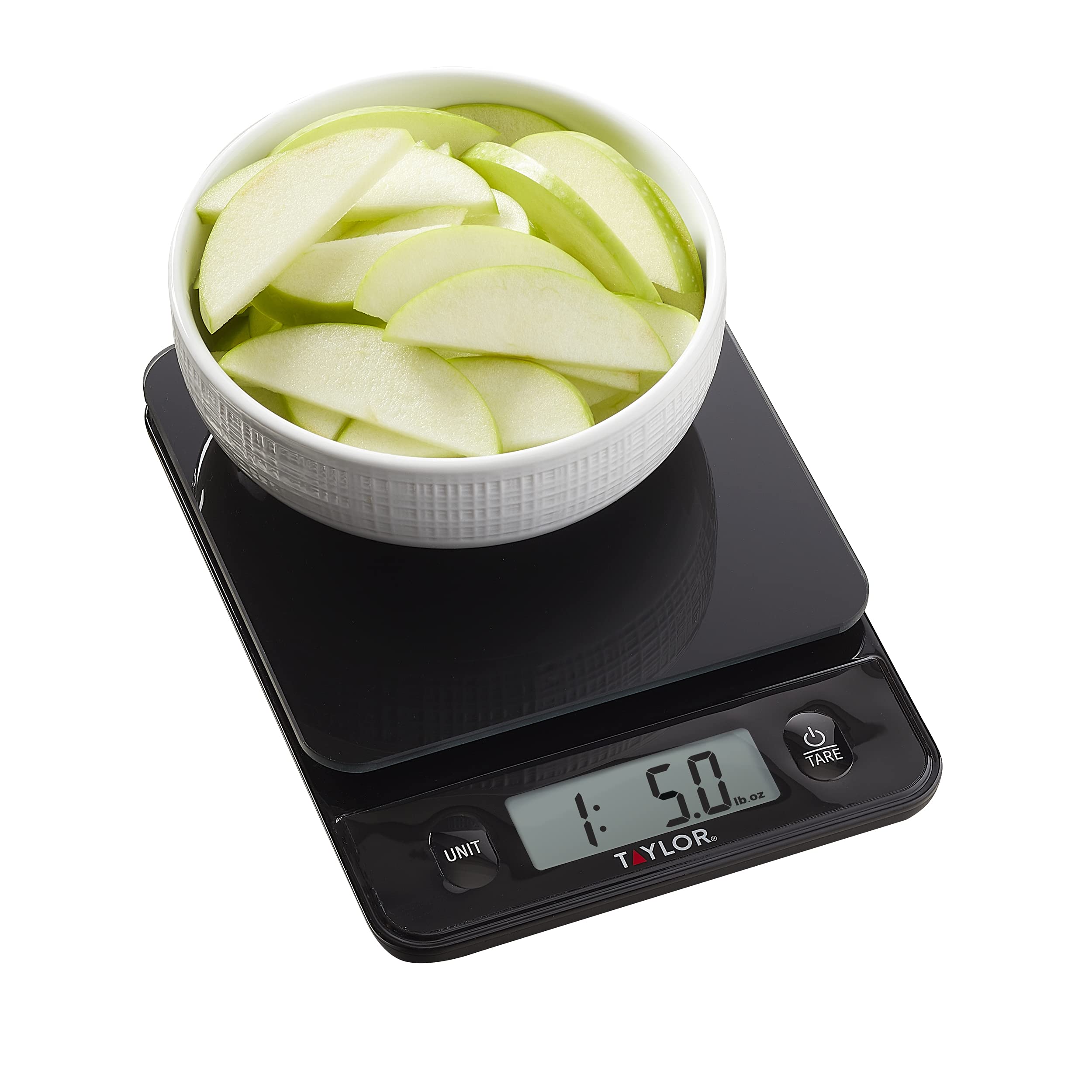 Foto 5 pulgar | Báscula Taylor Con Tapa De Cristal Para Alimentos  Capacidad De 5 Kg/11 Libras  Color Negro - Venta Internacional.