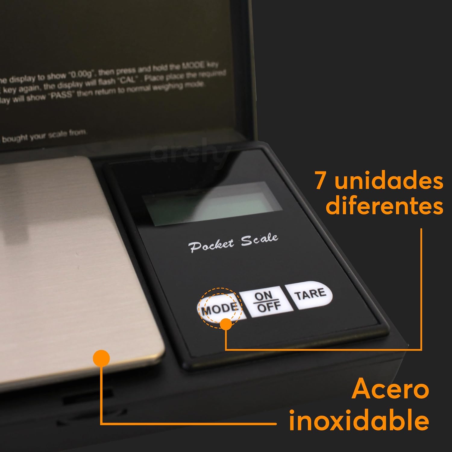 Foto 5 | Bascula Gramera Archy 0.1g A 500 Gramos Pantalla Lcd Iluminada Digital Portátil Balanza De Precisión Joyería Oro Cocin