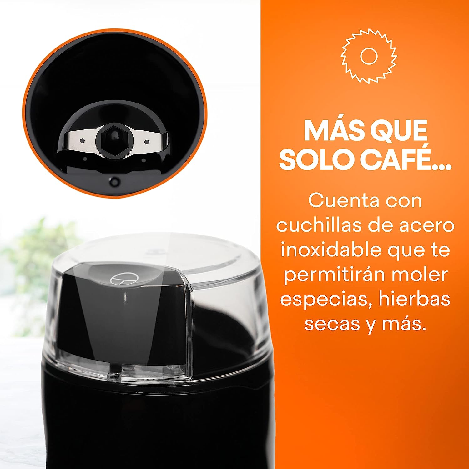 Foto 5 pulgar | Molino para Café y Especias 50g Negro Masterchef