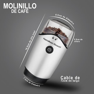 Foto 3 | Molino de Café y Especias Hamilton Beach 80350R color Plata 12 Tazas