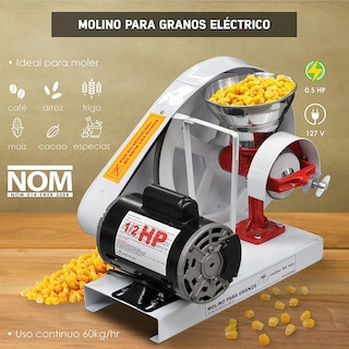 Foto 5 | Molino Eléctrico para Granos Eco 0.5hp Karlen Ptm-171 color Plata