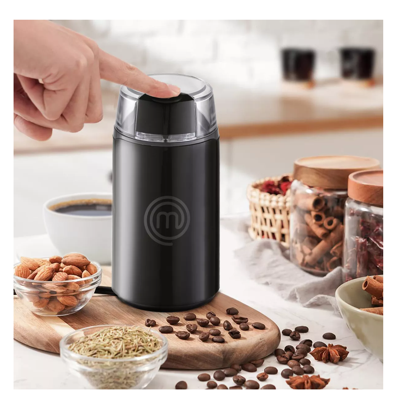Foto 4 pulgar | Molino para Café y Especias MasterChef Negro Capacidad 50 g