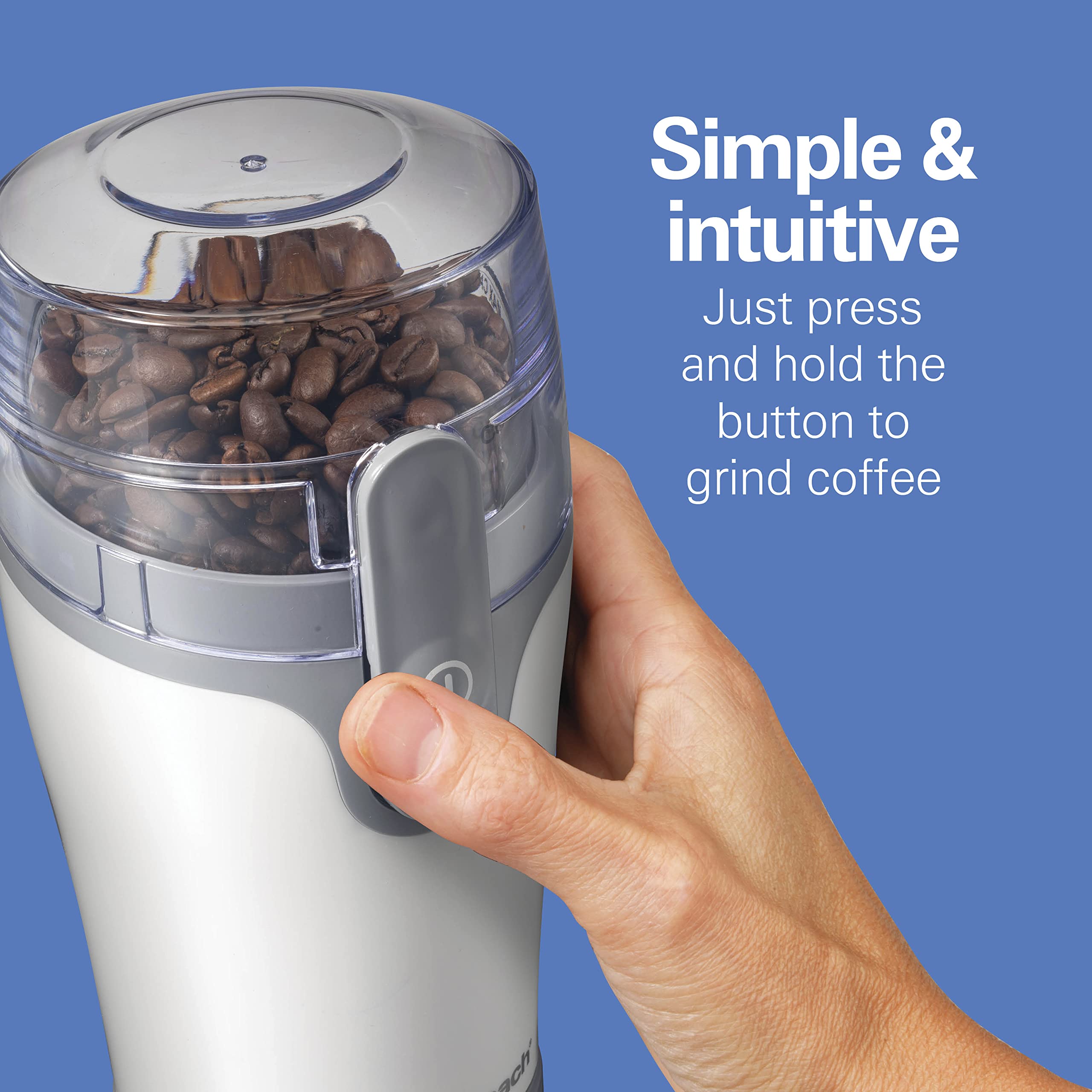 Foto 6 pulgar | Molinillo De Café Hamilton Beach Fresh Grind, 12 Tazas, Blanco - Venta Internacional.