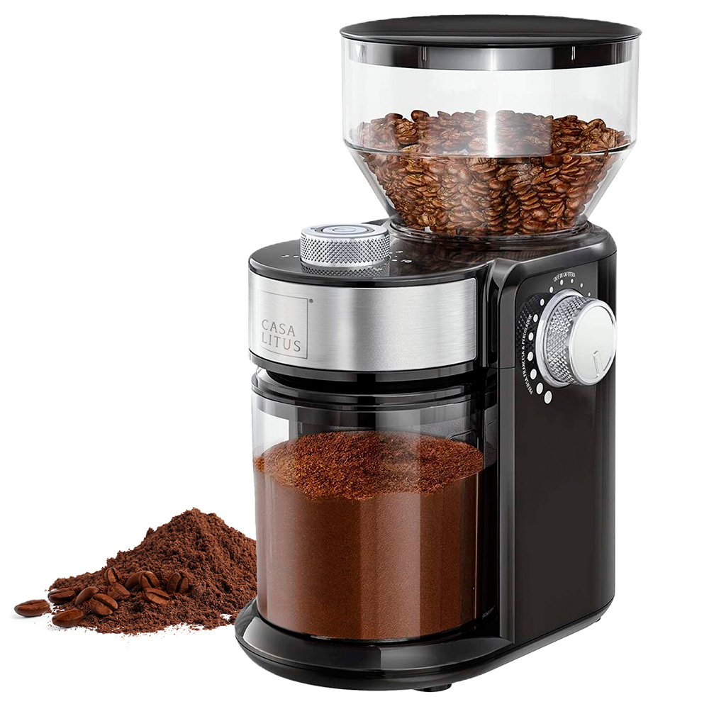 Foto 1 | Molino De Café Eléctrico Profesional 18 Niveles De Molienda 200gr, Casa Litus, Color Negro