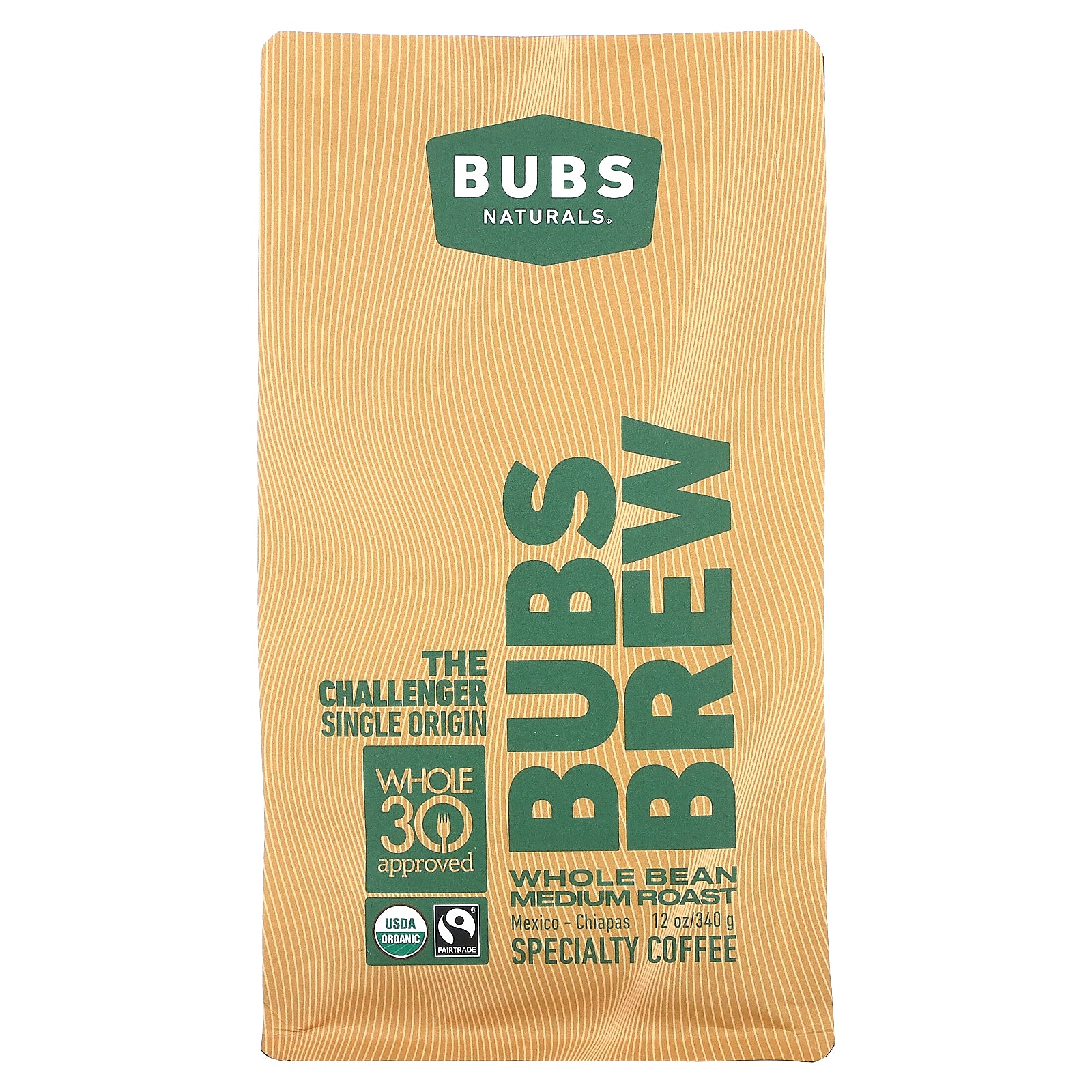 Foto 2 pulgar | Grano Integral Coffee Bubs Naturals Bubs Brew The Challenger, 340 G - Venta Internacional.