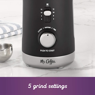 Foto 3 | Molinillo De Café Mr. Coffee Automático Con Capacidad Para 12 Tazas Negro - Venta Internacional.