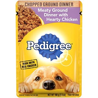 Foto 1 | Comida Húmeda Para Perros Pedigrí, Carne Molida, Picada, Para Cenar, Pollo - Venta Internacional.