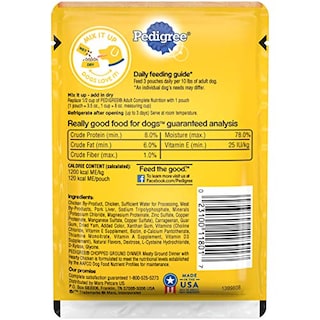 Foto 3 | Comida Húmeda Para Perros Pedigrí, Carne Molida, Picada, Para Cenar, Pollo - Venta Internacional.
