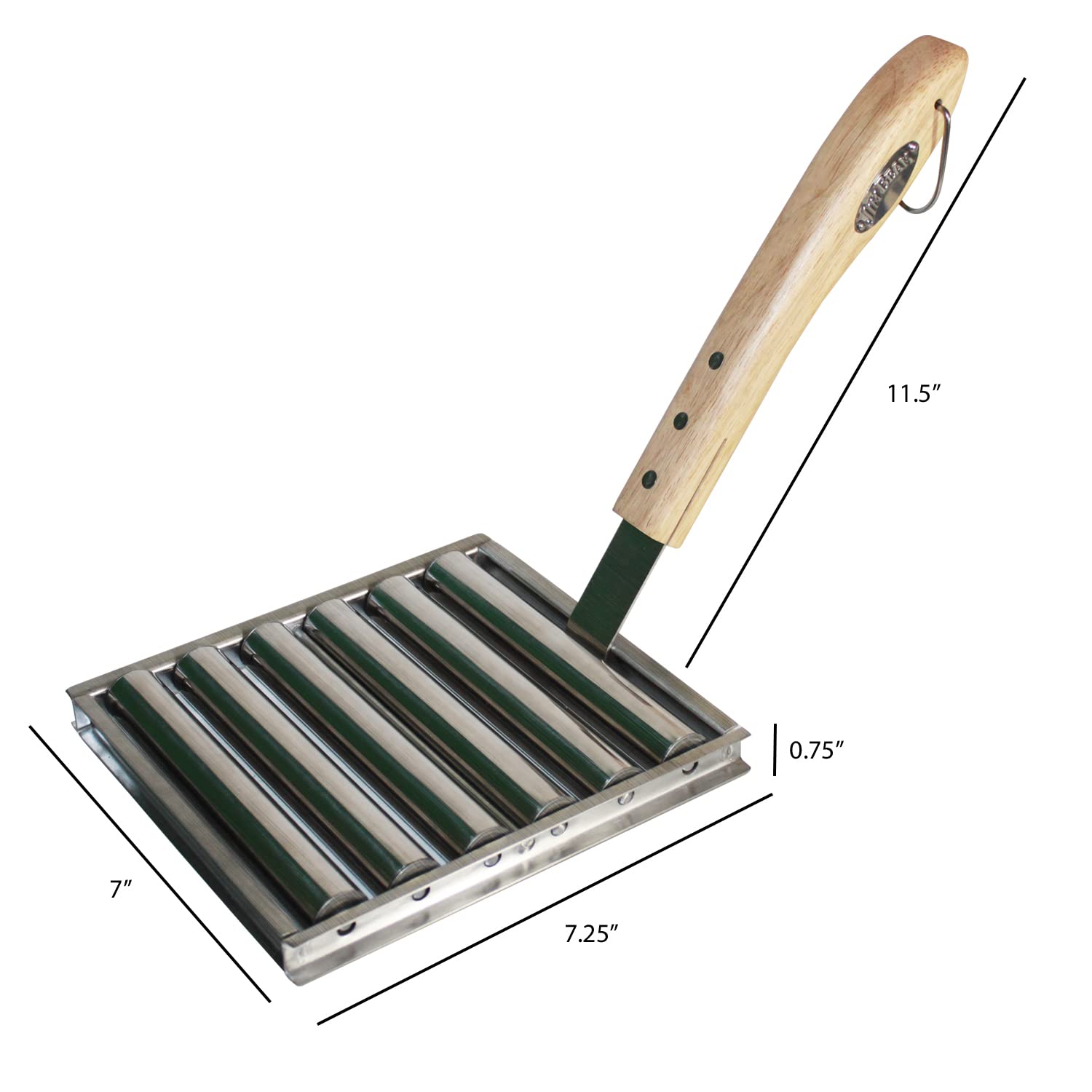 Foto 3 pulgar | Hot Dog Roller Jim Beam Silver De Acero Inoxidable - Venta Internacional.