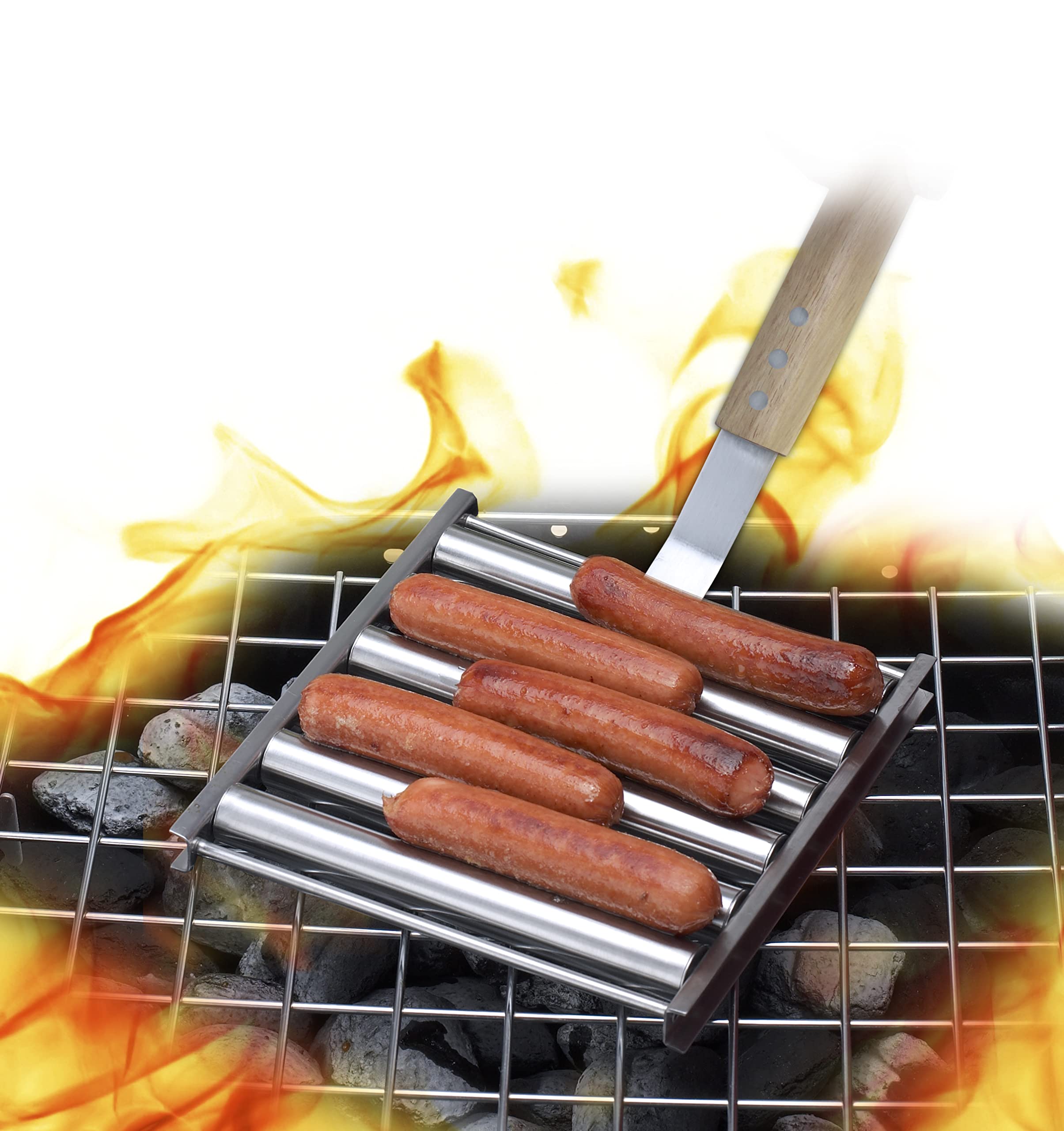 Foto 4 pulgar | Hot Dog Roller Jim Beam Silver De Acero Inoxidable - Venta Internacional.
