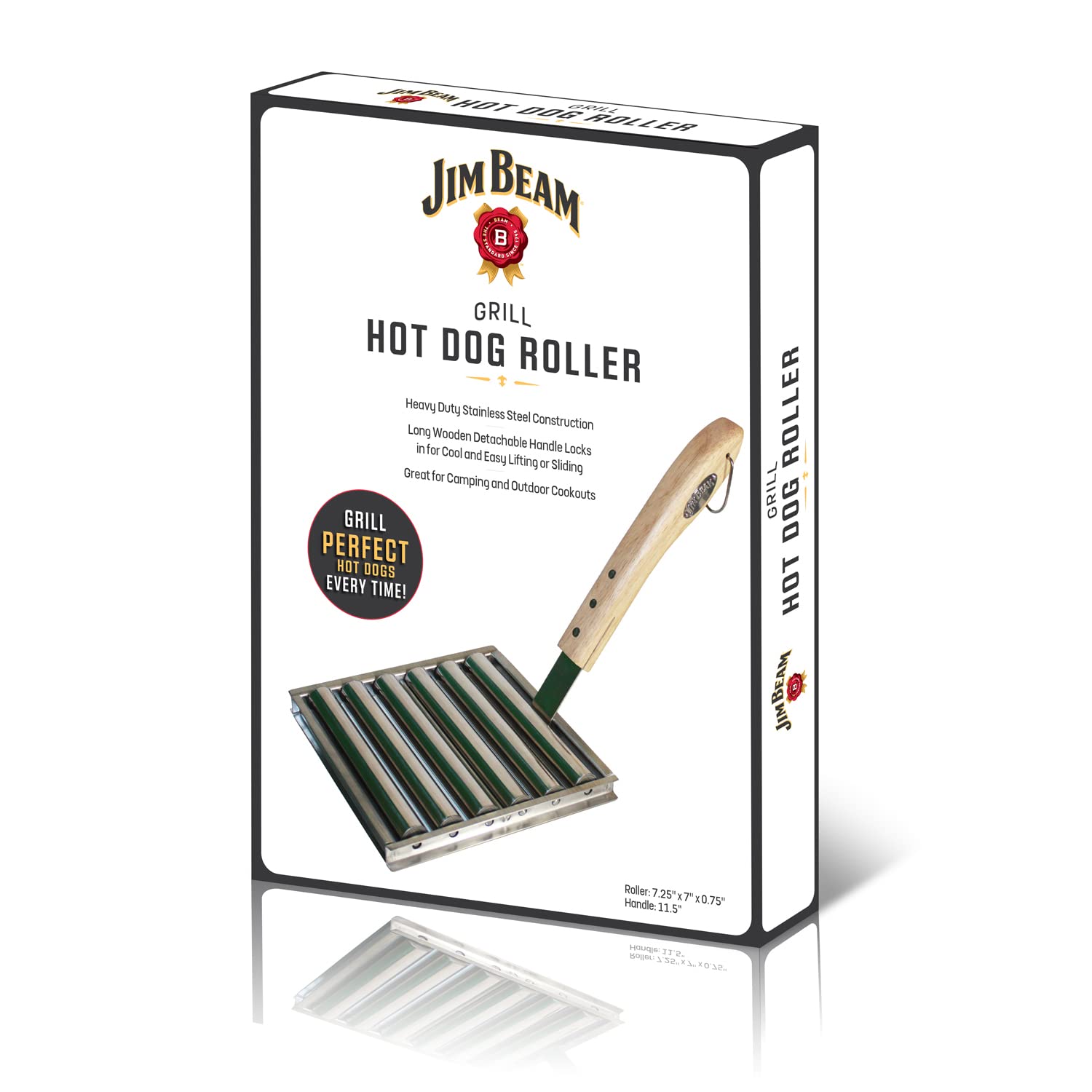 Foto 5 pulgar | Hot Dog Roller Jim Beam Silver De Acero Inoxidable - Venta Internacional.