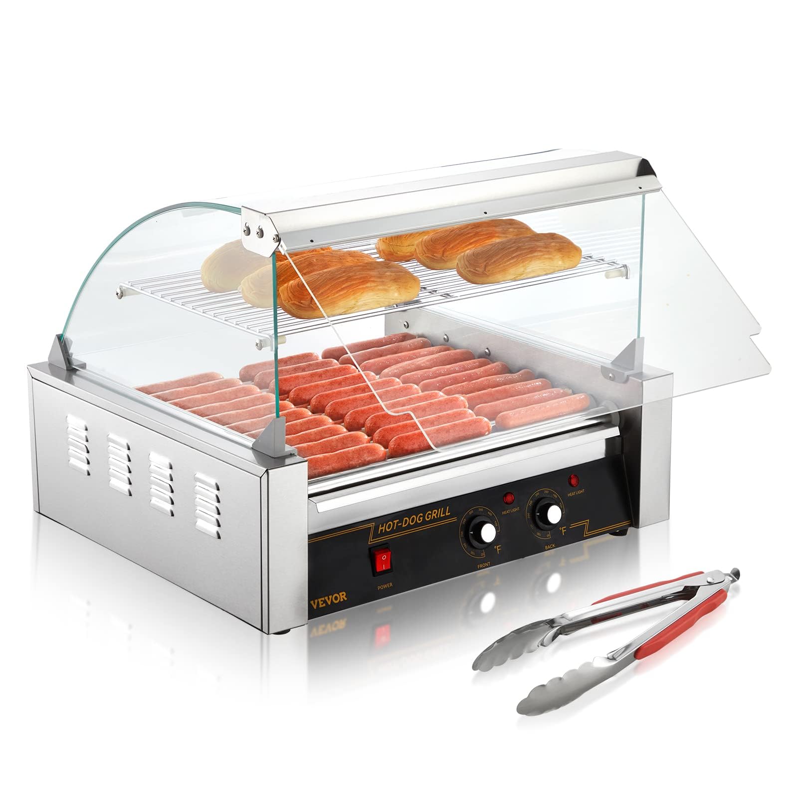 Foto 2 pulgar | Hot Dog Roller Vevor 11 Rollers 30 Hot Dogs 1650 W Etl - Venta Internacional.