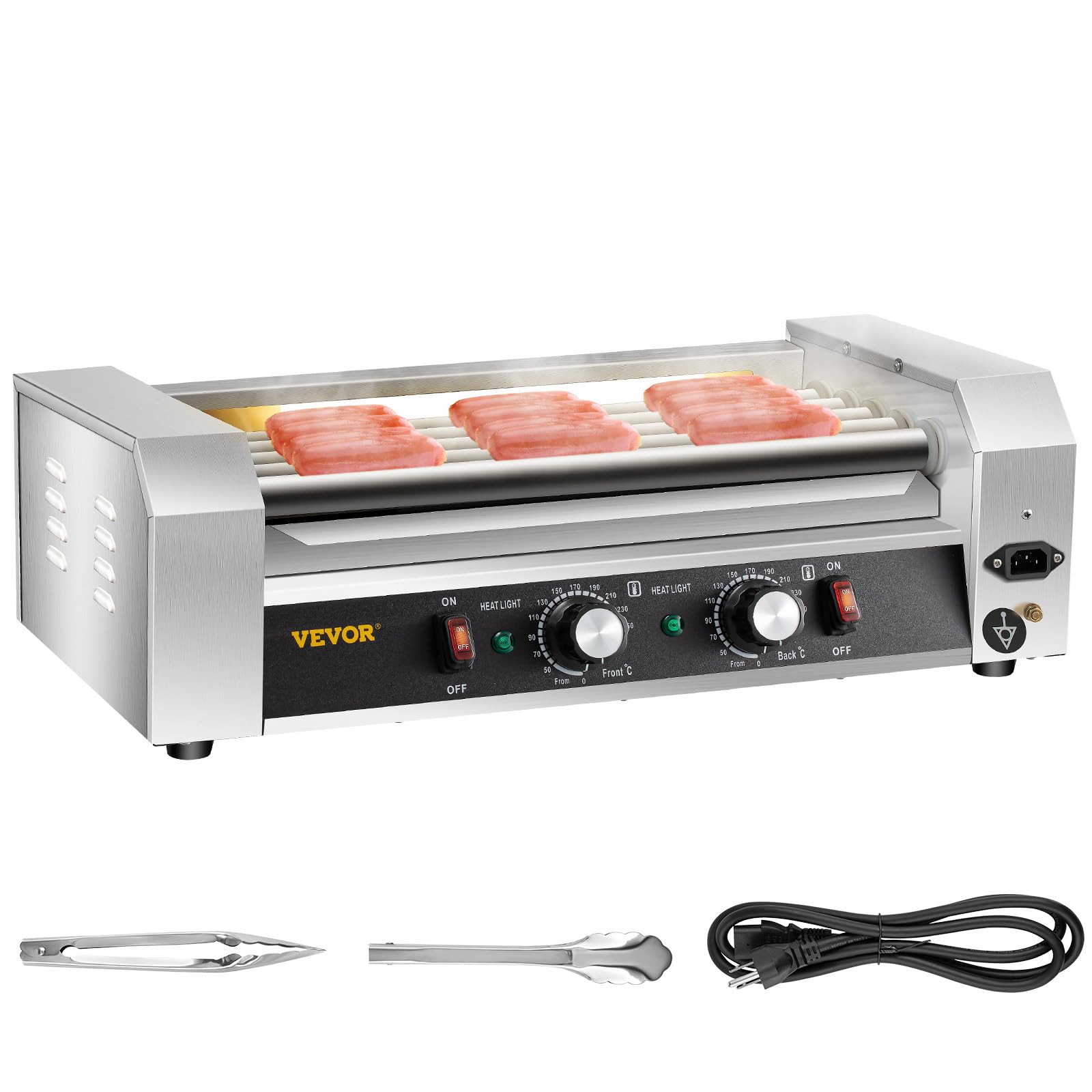Foto 2 pulgar | Hot Dog Roller Grill Vevor 5 Roller 12 Hot Dogs 750 W - Venta Internacional.
