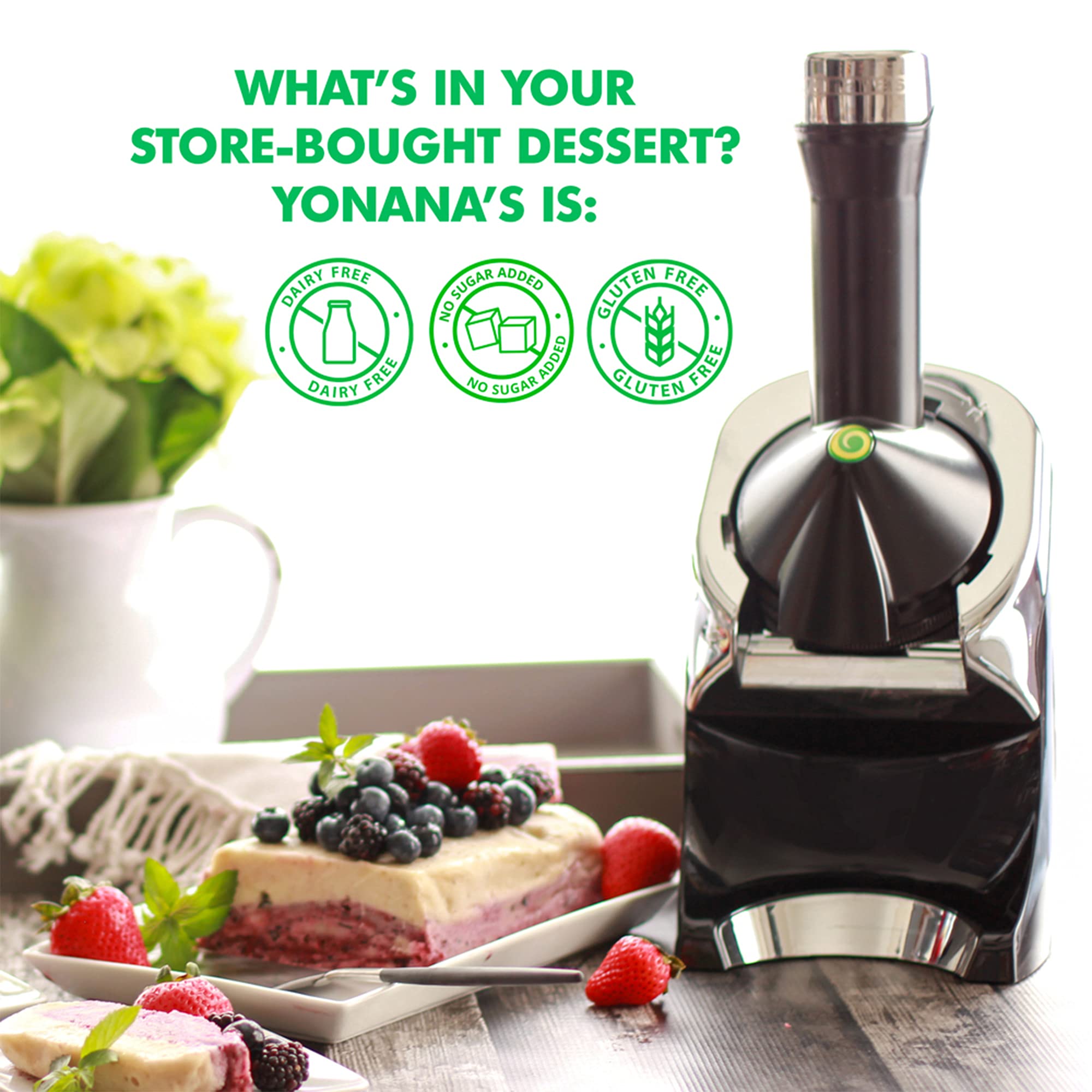 Foto 7 | Máquina para Hacer Postres con Fruta Congelada Yonanas 988hp Rosa - Venta Internacional