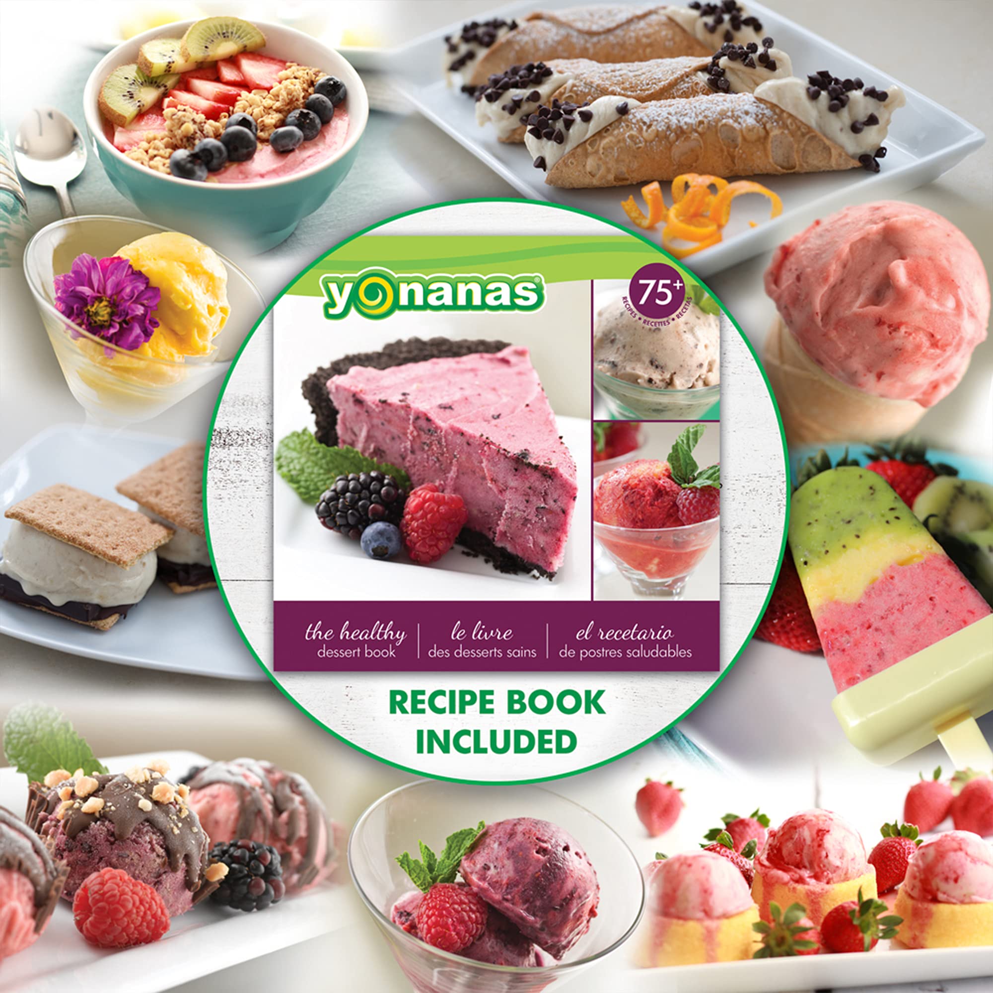 Foto 6 | Máquina para Hacer Helados de Fruta Congelada Yonanas 988tl Deluxe Verde - Venta Internacional