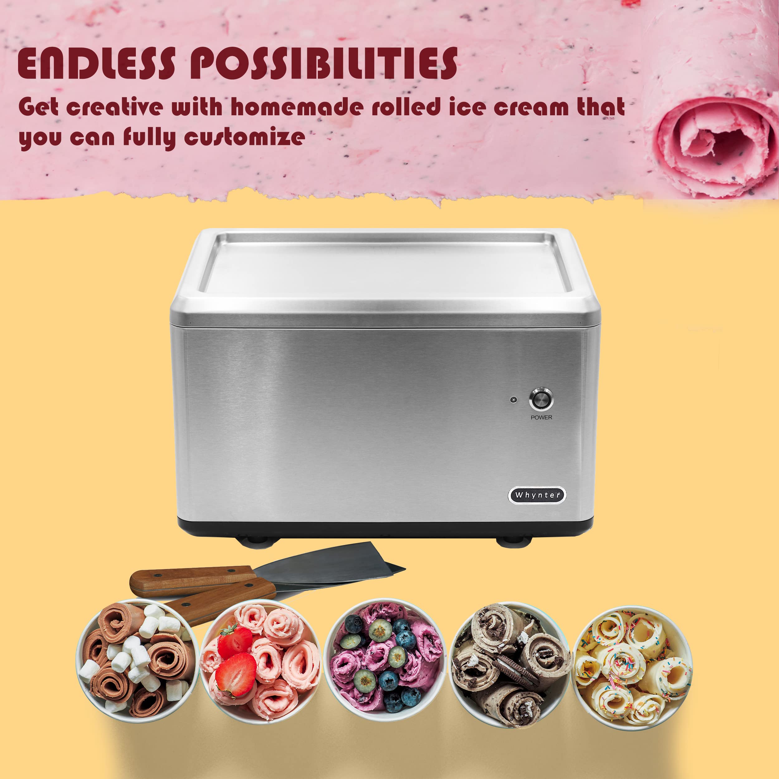 Foto 4 | Máquina para Hacer Helados Enrollados Whynter Icr-300ss - Venta Internacional