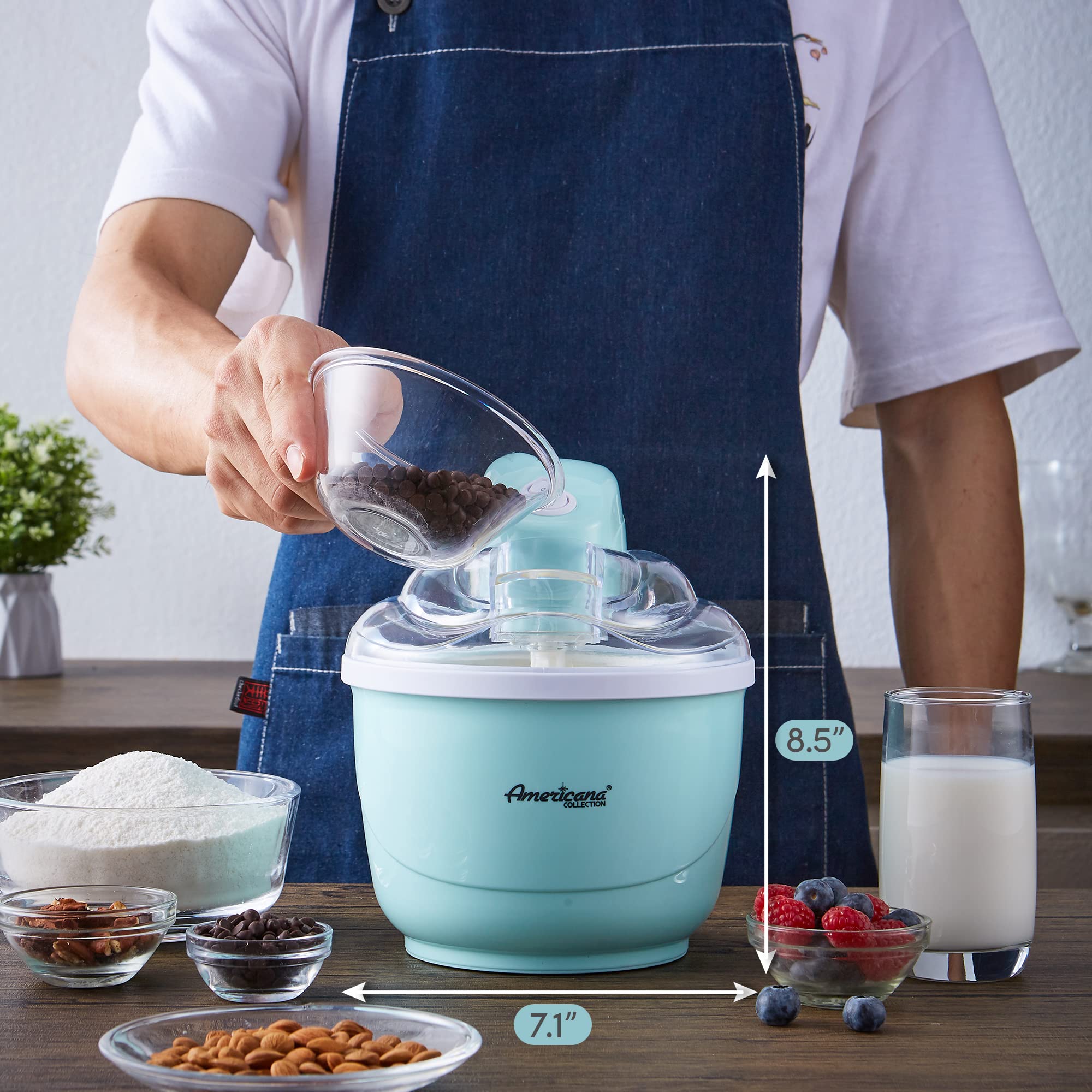 Foto 7 | Máquina para Hacer Helados Elite Gourmet Eim520m 1 Litro - Venta Internacional