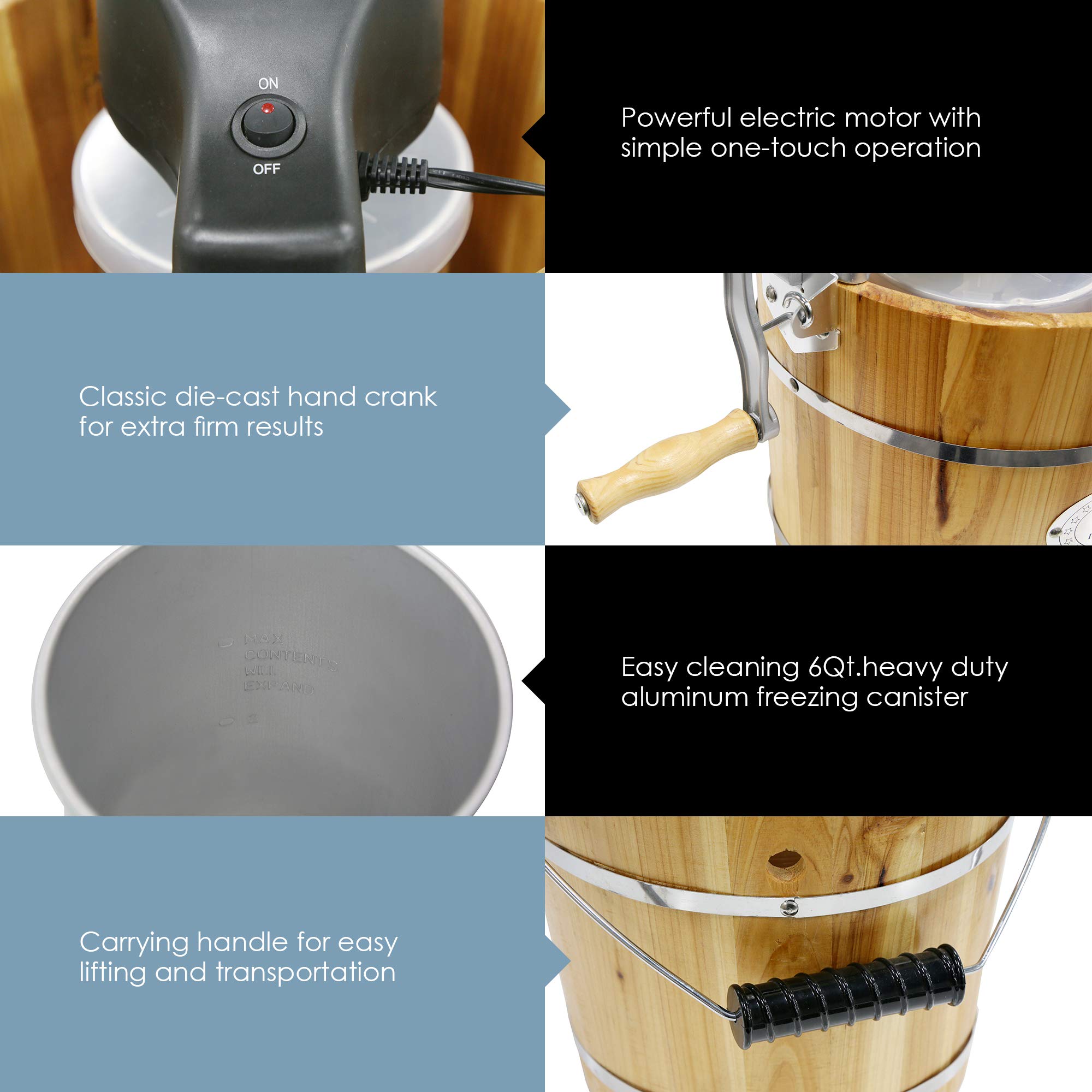 Foto 7 pulgar | Máquina para Hacer Helados Elite Gourmet Old Fashioned - Venta Internacional