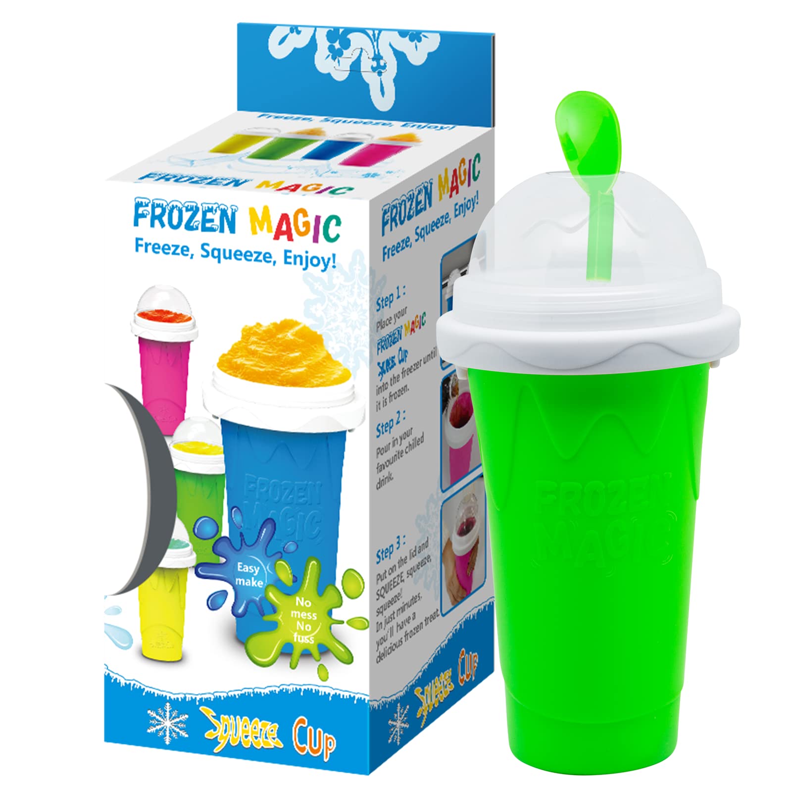 Foto 2 pulgar | Vaso para Hacer Granizados Frozen Magic Con Tapas Y Pajitas - Venta Internacional.