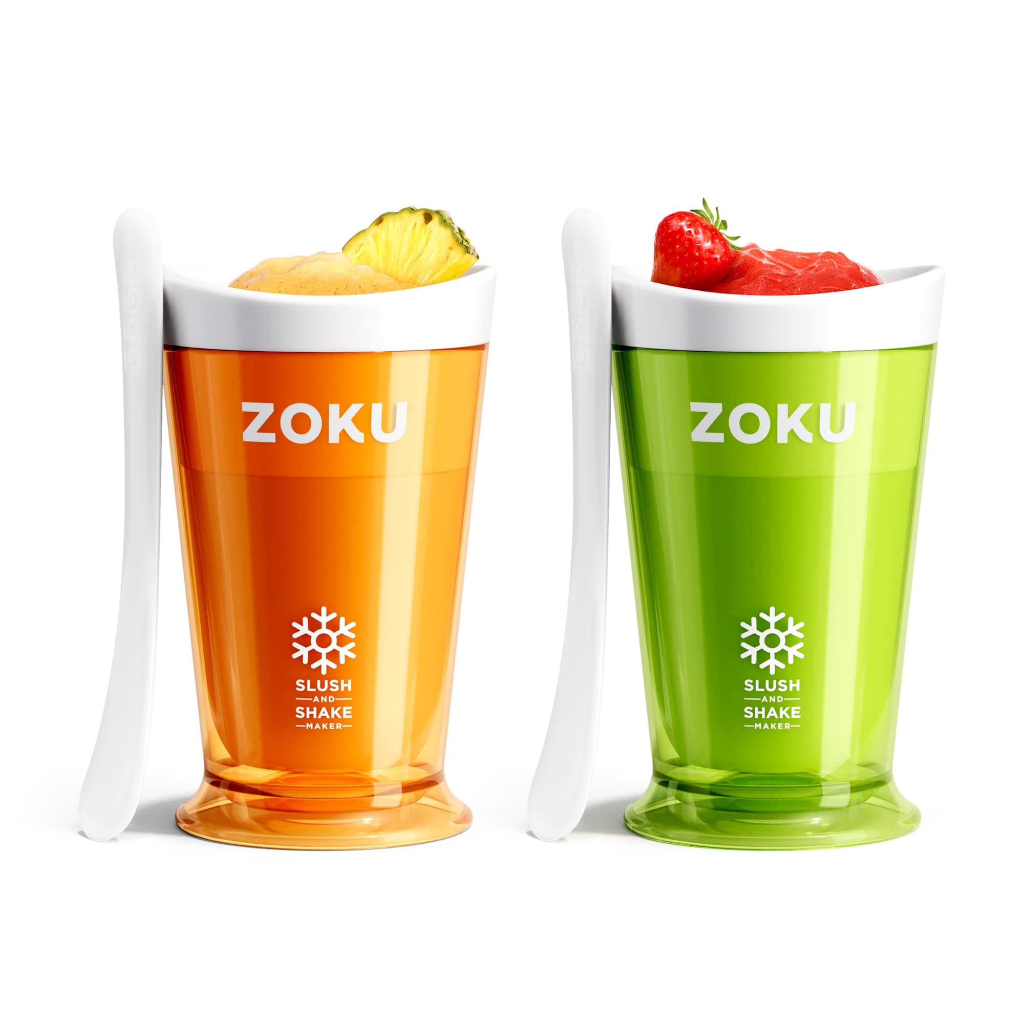 Set para Granizados y Batidos Zoku Original Verde y Naranja 2 Unidades - Venta Internacional