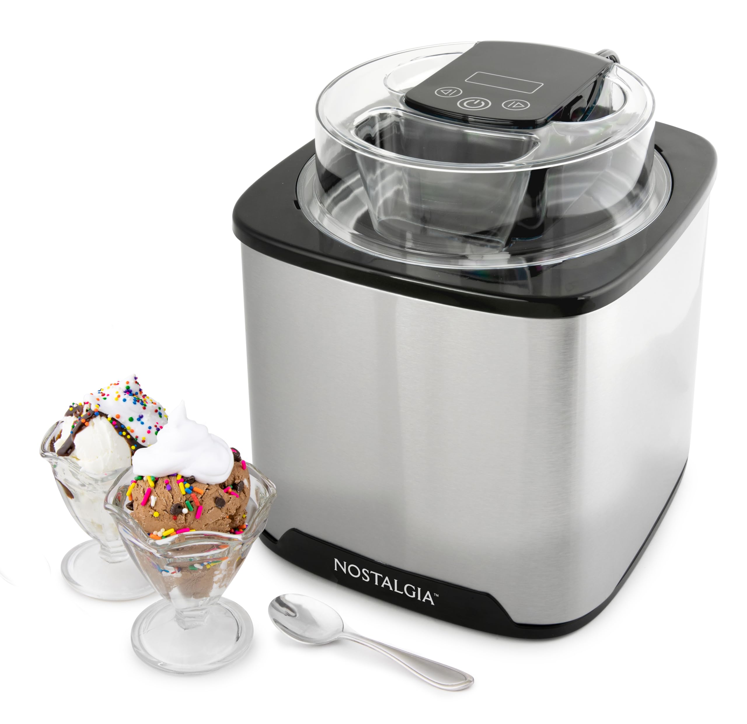 Foto 1 | Máquina Para Hacer Helados Nostalgia, Digital, Eléctrica, Inoxidable, 2 Litros - Venta Internacional.