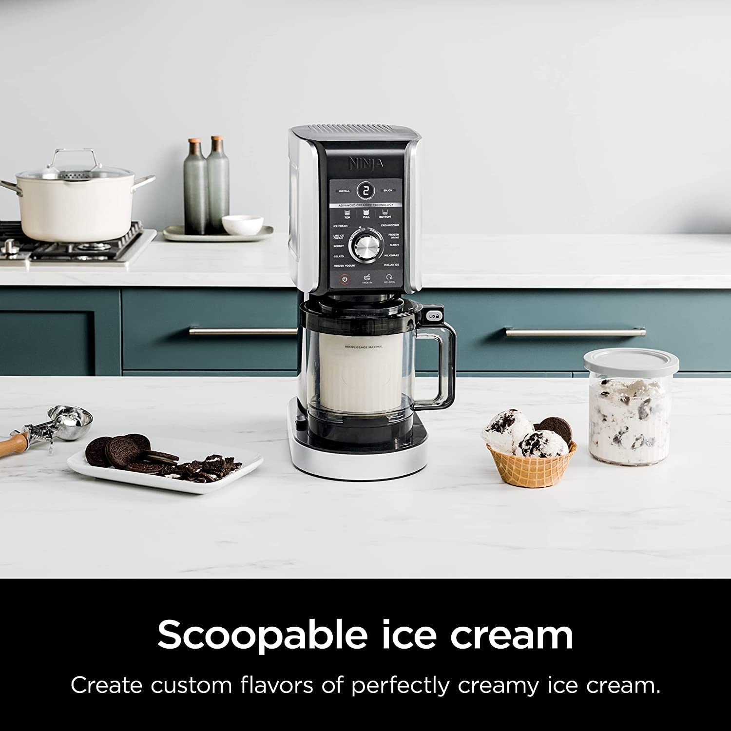 Foto 4 pulgar | Máquina para Hacer Helados Ninja Creami Deluxe 11 en 1 Azul - Venta Internacional