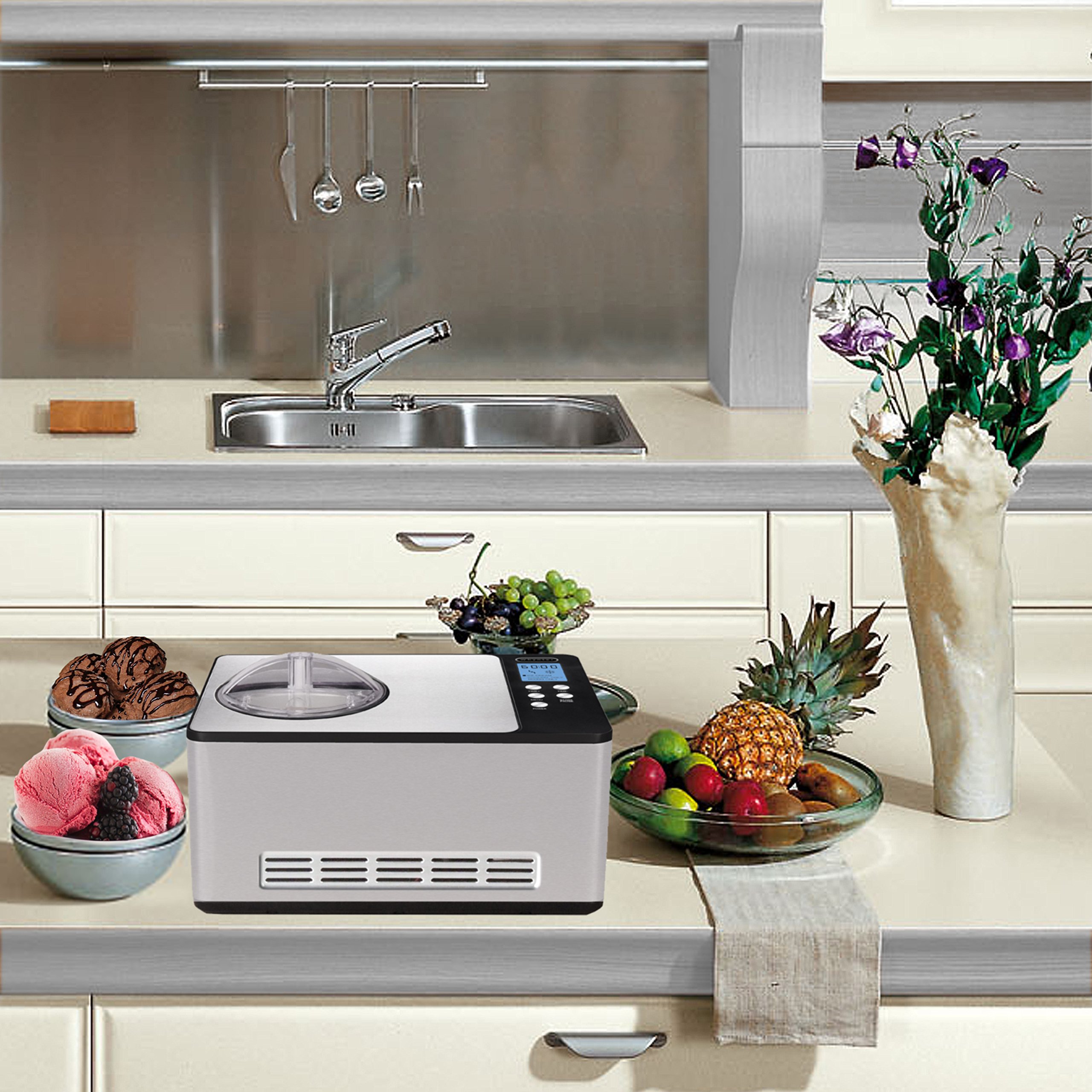 Foto 6 | Máquina Para Hacer Helados Whynter Icm-220ssy 2l De Acero Inoxidable - Venta Internacional.