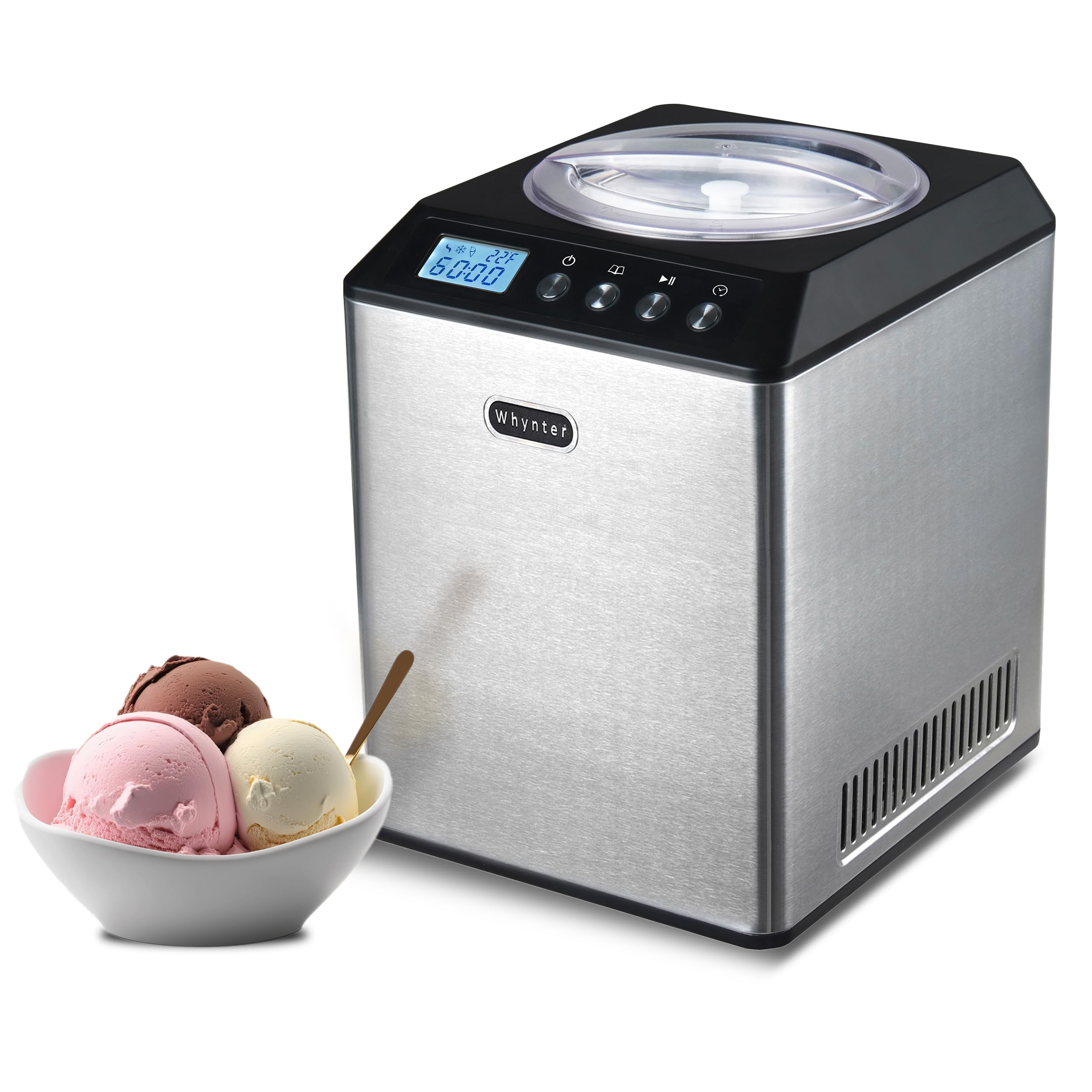 Foto 2 pulgar | Máquina Para Hacer Helados Whynter Icm-201sb 2.1l Con Compresor - Venta Internacional.